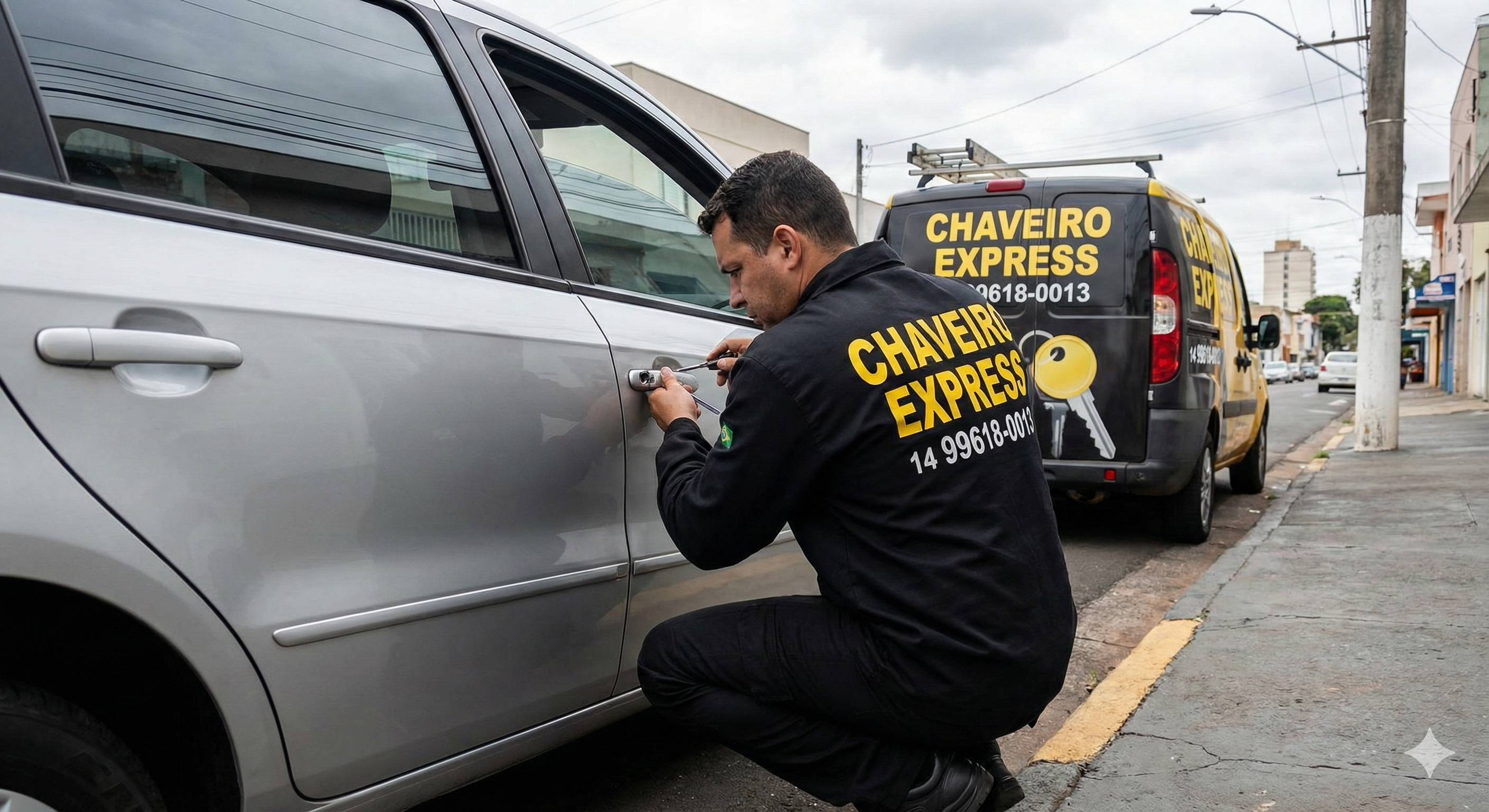 Chaveiro profissional trabalhando em Bauru